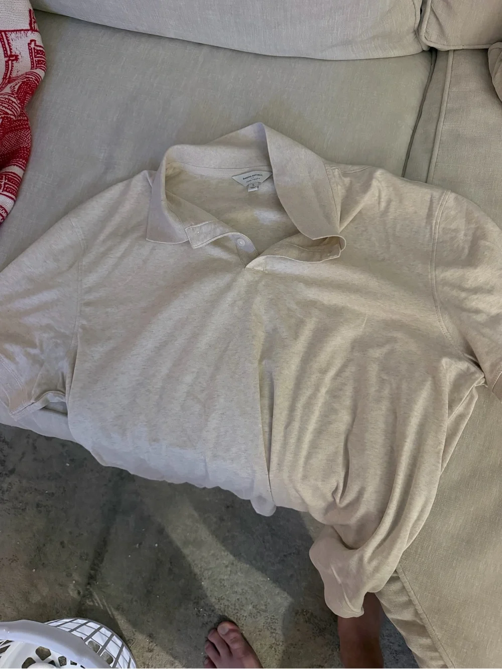 Banana Republic Beige Polo Top